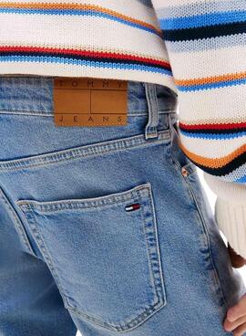 Bermuda en jean Tommy Jeans Scanton lavado medio para hombre