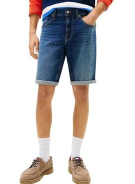 Jean Bermuda Tommy Jeans Ronnie en lavage foncé pour homme