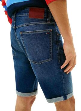 Jean Bermuda Tommy Jeans Ronnie en lavage foncé pour homme