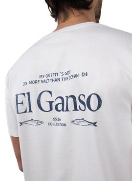 T-shirt El Ganso Pois blanc pour homme