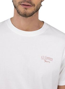 T-shirt El Ganso Hamacas blanc pour homme