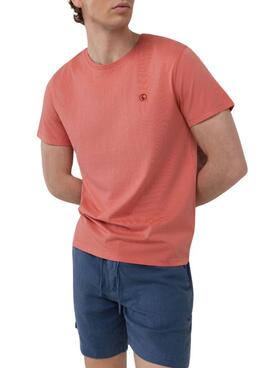 T-shirt El Ganso Dyed corail pour homme