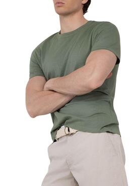 T-shirt El Ganso Dyed verte pour homme