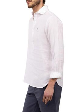 T-shirt El Ganso en lino blanco para hombre