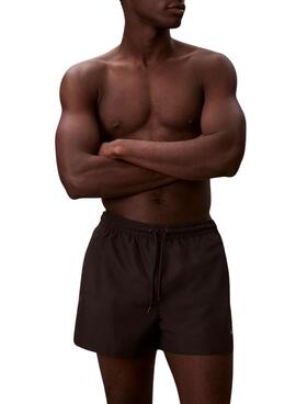 Maillot Calvin Klein Jeans Drawstring noir pour homme