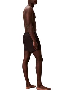 Maillot Calvin Klein Jeans Drawstring noir pour homme