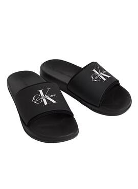 Sandales Calvin Klein Jeans Slide noir pour homme