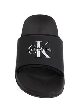 Sandales Calvin Klein Jeans Slide noir pour homme