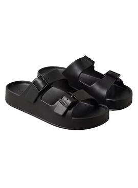 Sandales Calvin Klein Jeans Ergon noires pour homme.