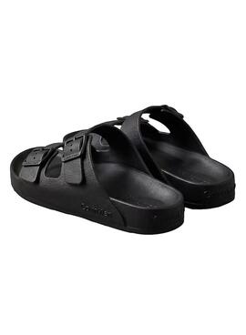 Sandales Calvin Klein Jeans Ergon noires pour homme.