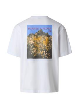 Camiseta The North Face Plant and Flora blanc pour homme.