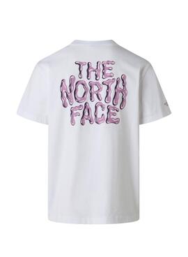 T-shirt The North Face Drip Logo blanc pour homme