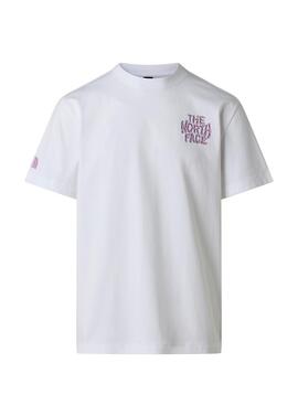T-shirt The North Face Drip Logo blanc pour homme