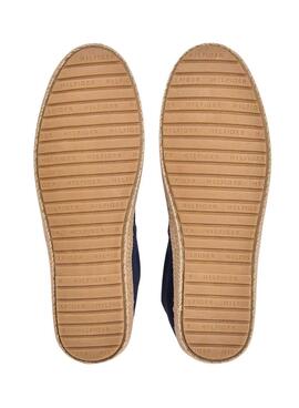 Espadrilles Tommy Hilfiger Core avec logo marine pour homme.