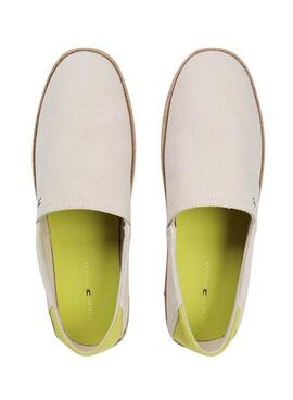 Espadrilles Tommy Hilfiger Core avec logo beige pour homme
