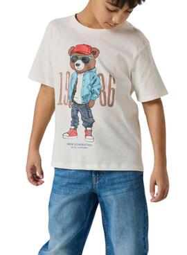 T-shirt Name It Dobs blanc pour garçon