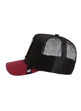 Casquette Goorin Bros Beware noire et rouge pour homme