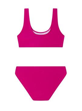 Bikini Pepe Jeans logo imprimé rose pour fille