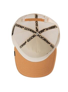 Casquette Goorin Bros The Goat blanc et moutarde pour homme