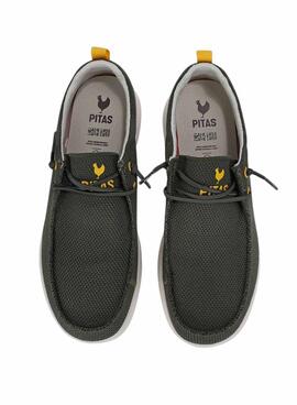 Chaussures Walkin Pitas Kell vertes pour homme