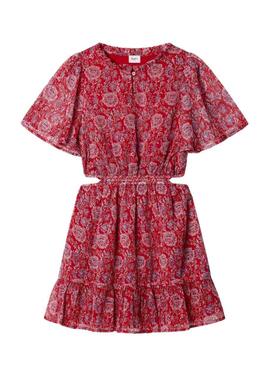 Robe Pepe Jeans Iliana rouge pour fille