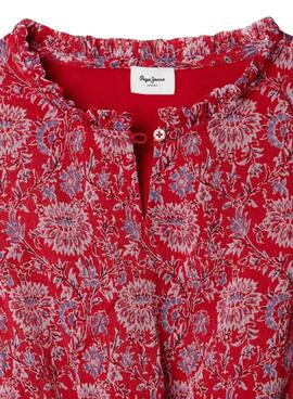 Robe Pepe Jeans Iliana rouge pour fille