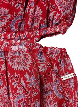 Robe Pepe Jeans Iliana rouge pour fille