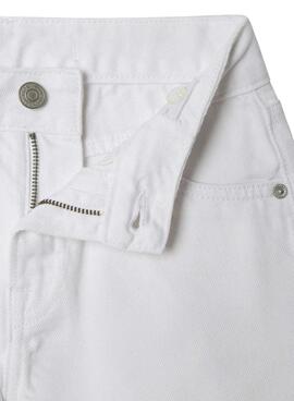 Shorts en jean Pepe Jeans A-Line blanc pour fille