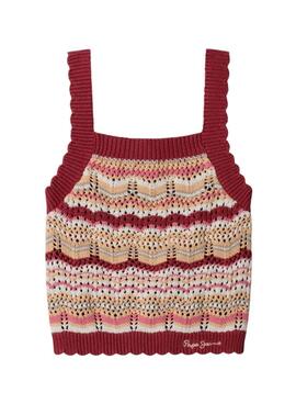 Débardeur Pepe Jeans Hyo rouge pour fille