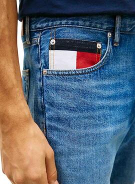 Bermuda Tommy Jeans Otis bleu pour homme