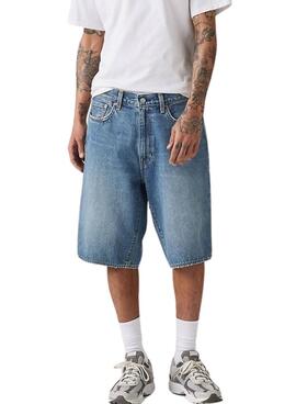 Bermuda en jean Levi's 478 Baggy bleu moyen pour homme