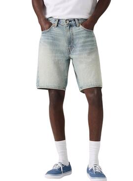Bermudes en jean Levi's 468 Loose bleu clair pour homme