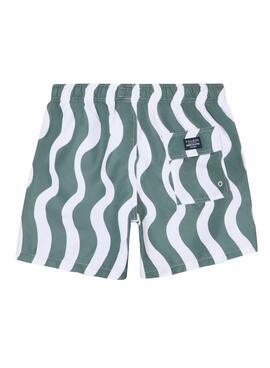 Maillot de bain Silbon waves vert pour homme