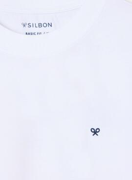 T-shirt Silbon The Club Saint Tropez blanc pour homme.