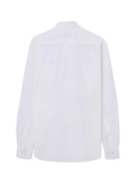 Chemise Silbon Sport en lin blanc pour homme