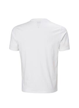 T-shirt Helly Hansen Core blanc pour homme.