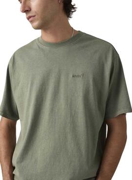 T-shirt Levi's Red Tab Vintage vert pour homme