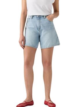 Bermuda en jean Levis High Baggy para mujer
