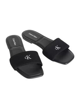 Sandales Calvin Klein Jeans Square noir pour femme