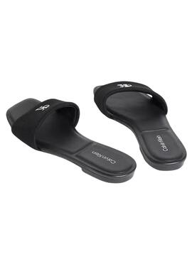 Sandales Calvin Klein Jeans Square noir pour femme