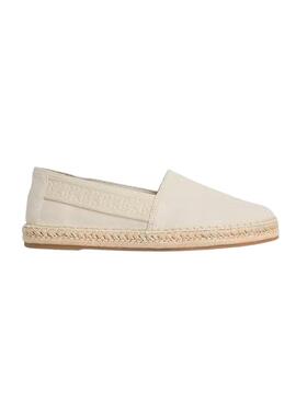 Espadrilles beige Calvin Klein Jeans pour homme