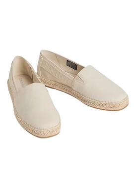 Espadrilles beige Calvin Klein Jeans pour homme