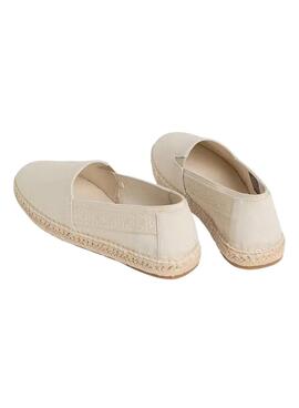 Espadrilles beige Calvin Klein Jeans pour homme
