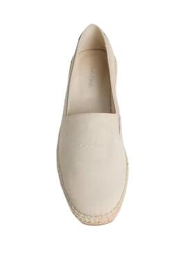 Espadrilles beige Calvin Klein Jeans pour homme