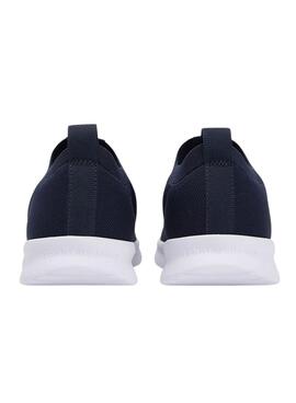 Chaussures Tommy Hilfiger Knitted Runner bleues pour homme