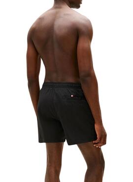 Maillot de bain Tommy Hilfiger noir avec logo pour homme