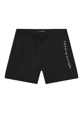 Maillot de bain Tommy Hilfiger noir avec logo pour homme