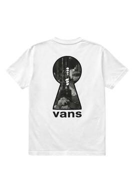 T-shirt Vans Keyhole blanc pour homme