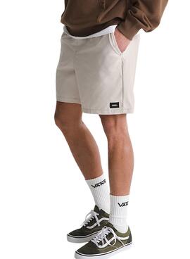 Gamme Vans Bermuda beige décontractée pour homme.
