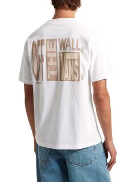 T-shirt Vans Stretch Srack blanc pour homme